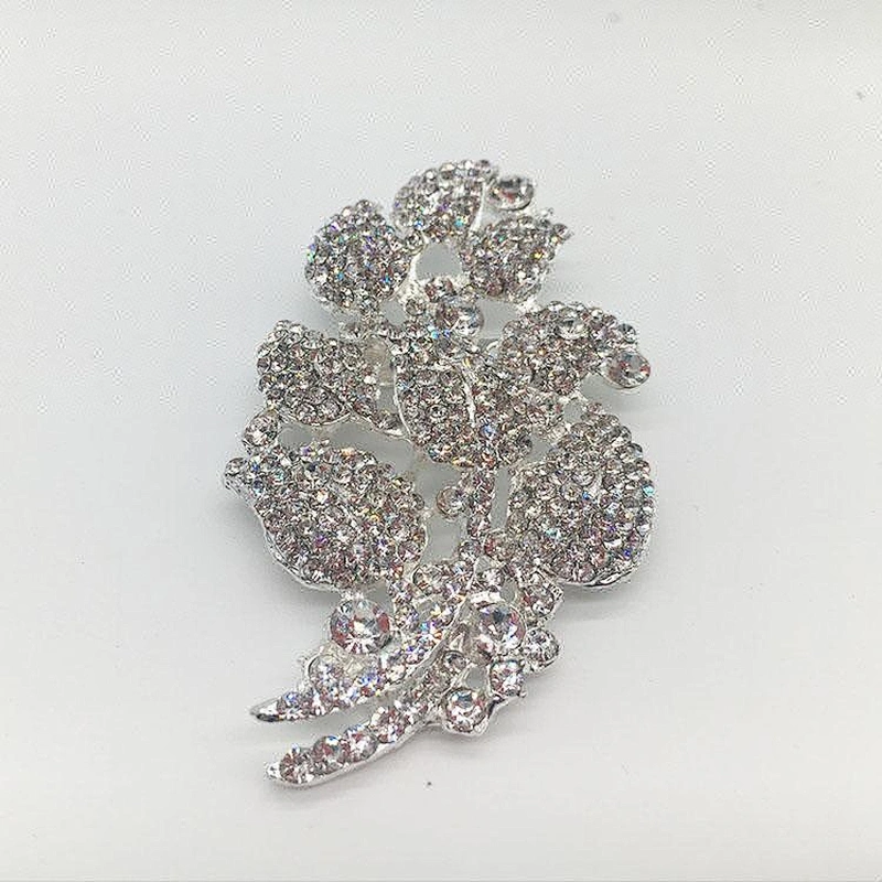 Customized Crystal Rhinestones Wedding Celebration Brooch