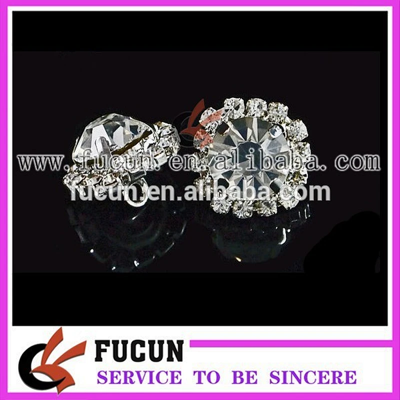 DIY Small round bling bling diamante crystal rhinestone buckles