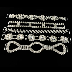 fashion crystal bikini clasps mental bikini swimwear connector for sale