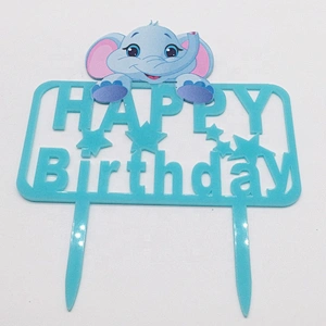Custom Cake Accessory Cupcake Toppers Acrylic Cake Picks Birthday Decoration