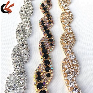 wholesale rhinestone glass crystal cup chain