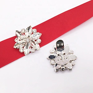 Hot Style Sexy Women Rhinestone Shoe Accessories Diamonds Rhinestone Flower Shoe Buckle Clip