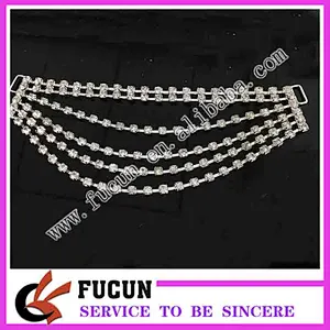 fashion new style clear rhinestone bikini connector for Swimwear Metal Accessories