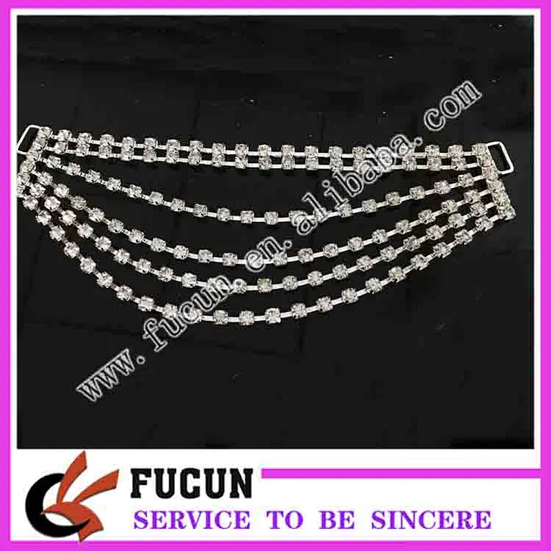 fashion new style clear rhinestone bikini connector for Swimwear Metal Accessories