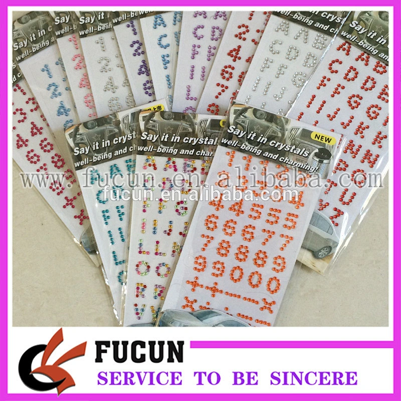Diamond Rhinestone Alphabet Letters Self Adhesive Scrapbooking Sticker