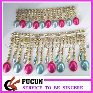 fashion rhinestone trim used clothing