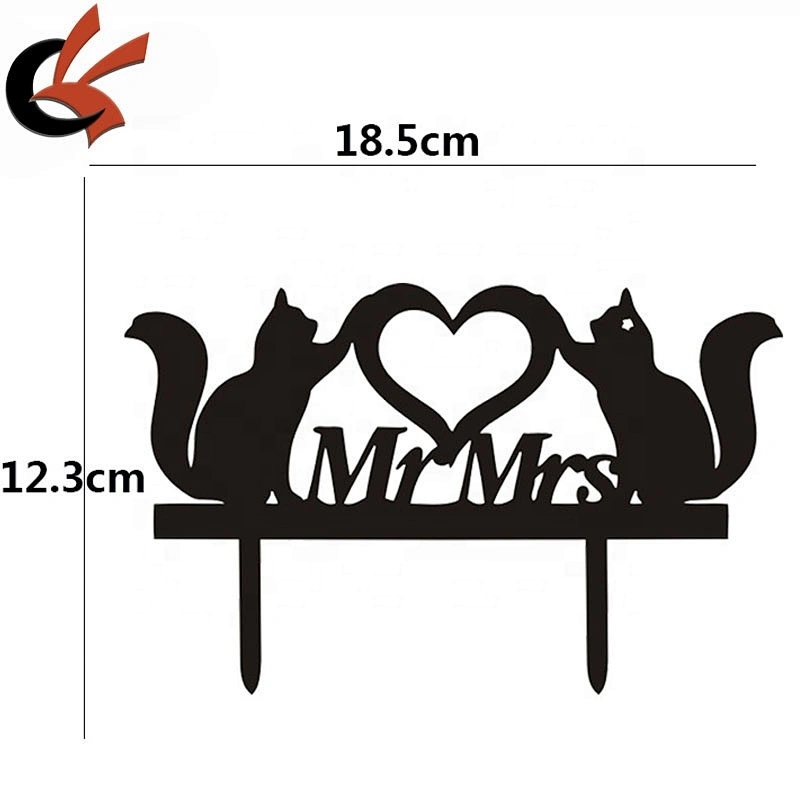 Unique Mr & Mrs lovely wedding Acrylic cake topper