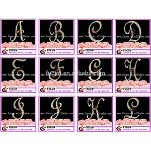 Chinese high quality wedding cake topper letters for wedding table decorations