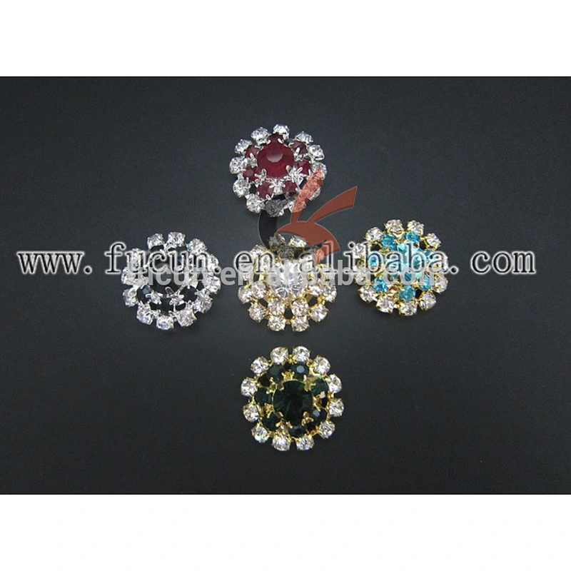 customized small acrylic/pearl rhinestone button brooch pins for wedding