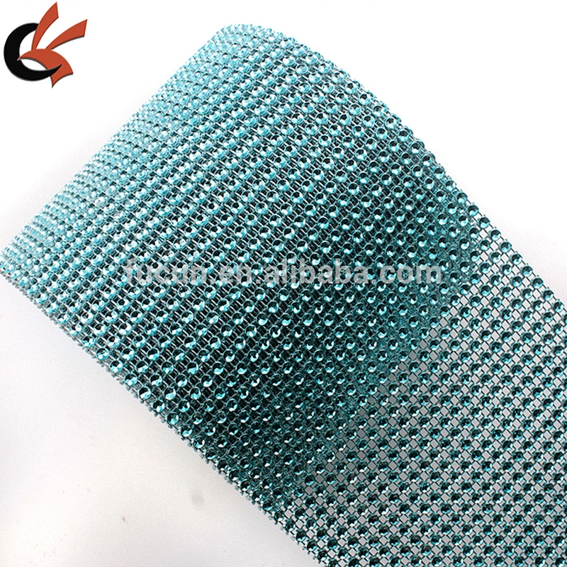 Diamond Mesh Rhinestone Ribbon Crystal Wrap 4.5