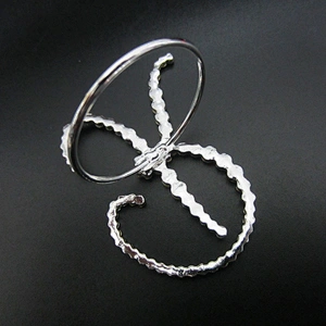Hot selling rhinestone lettes design letter R monogram alphabet napkin ring