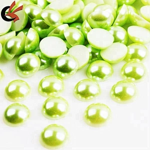 alibaba wholesale fashion half round plastic pearl bead