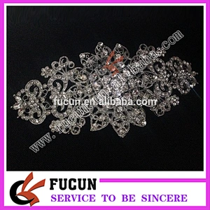 Vintage large flower belt buckles rhinestone sash buckles