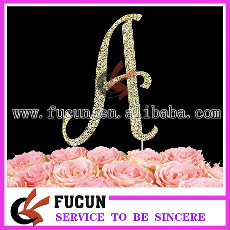 fashion diamond rhinestone cake toppers party supplies wholesale china