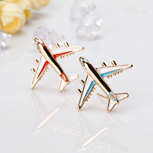 New Fashion High Quality Drip Oil Airplane Brooch