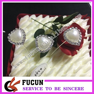 flower bouquet decoration rhinestone cake topper cake pick decoration pick for wedding party