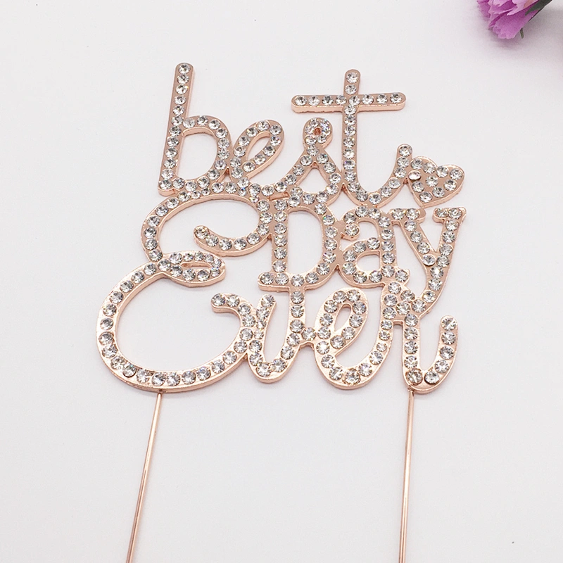 As the picture color crystal anniversary wedding cake toppers for bride and groom