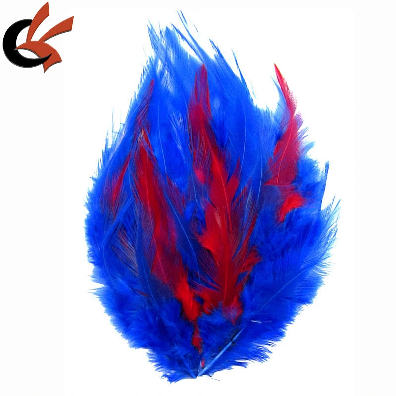 Mixed Color Hackle Feather Pad Beautiful for Bridal Headband Hat Party