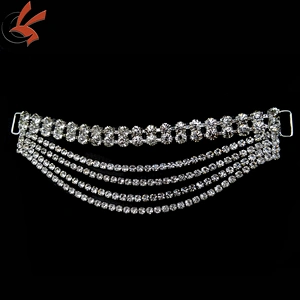 Double Row Connector 4 Hanging Strands Wholesale bikini side connector NPC IFBB contest Dangle