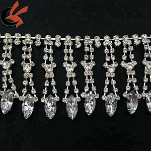 Blingbling crystal rhinestone beaded trims