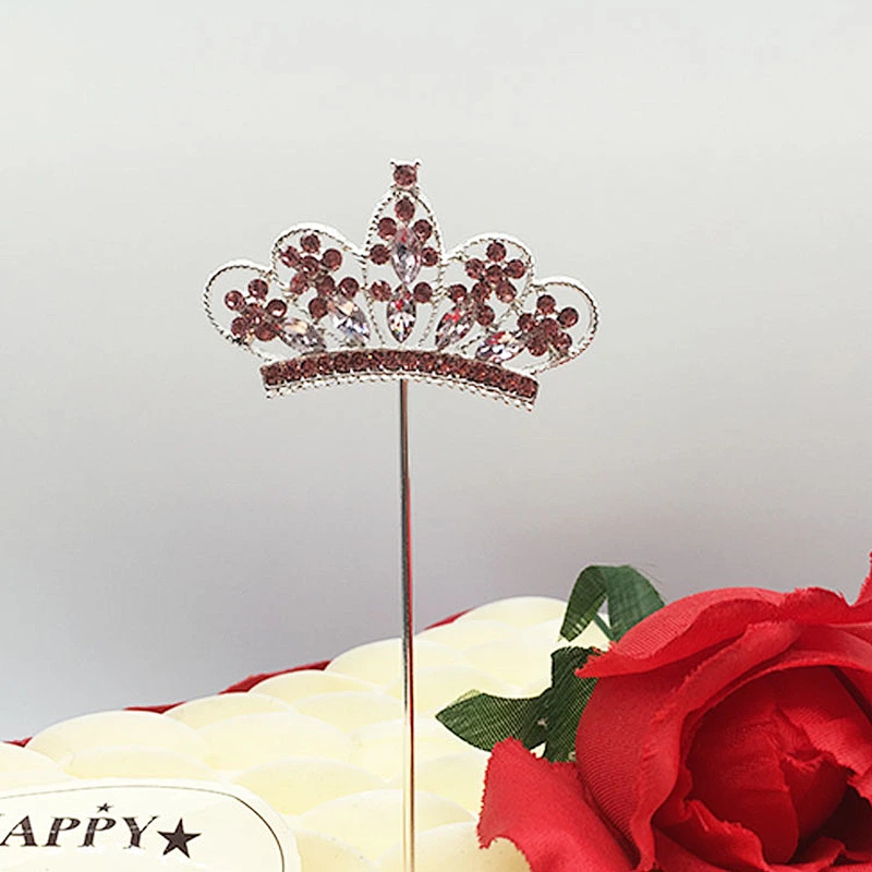 Shine Sparkles Crown Cake Topper For Anniversary, Birthday Party and Wedding