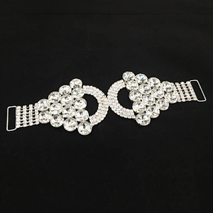 Top selling fashion jewelry metal glass crystal diamond bikini connector