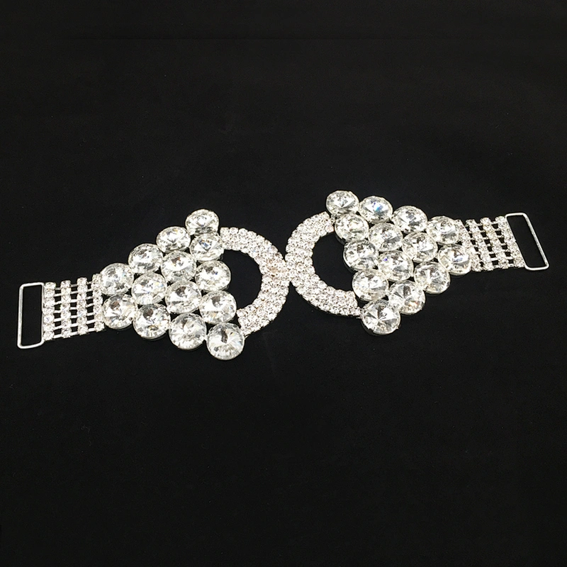 Top selling fashion jewelry metal glass crystal diamond bikini connector