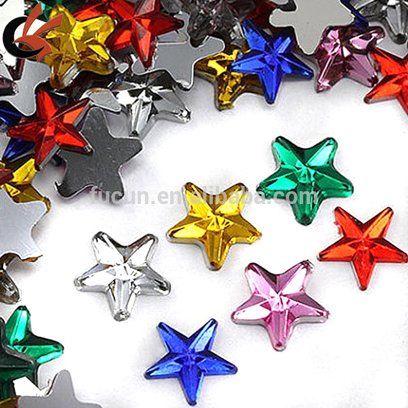 flower sew on acrylic rhinestone