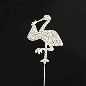 2018 fashion new style bird pelican diamante rhinestone cake topper