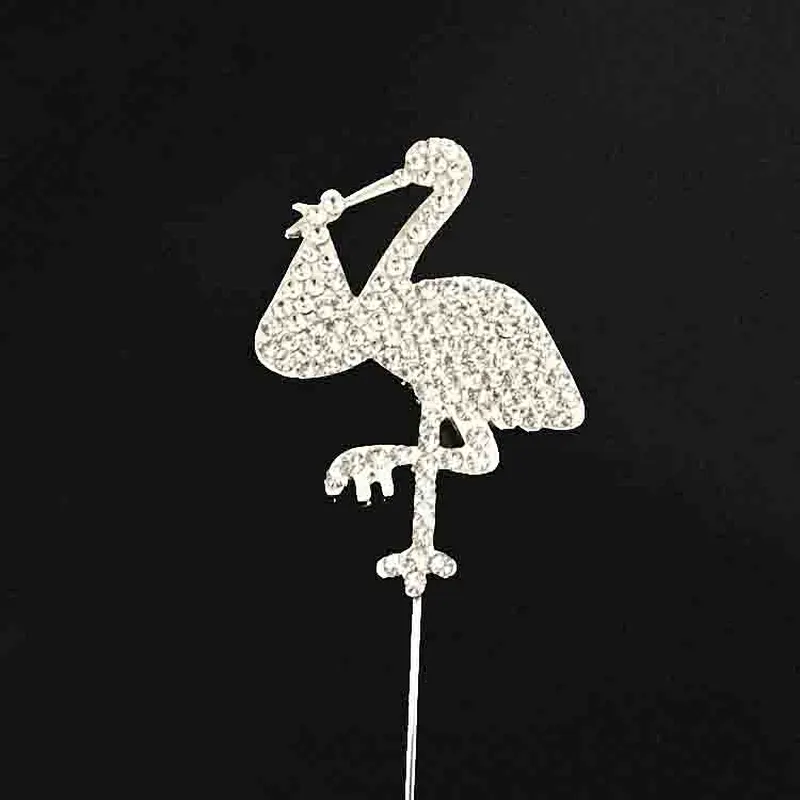 2018 fashion new style bird pelican diamante rhinestone cake topper