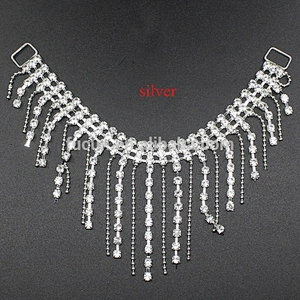 new arrival wholesale triple line crystal rhinestone connector for bikini,headband