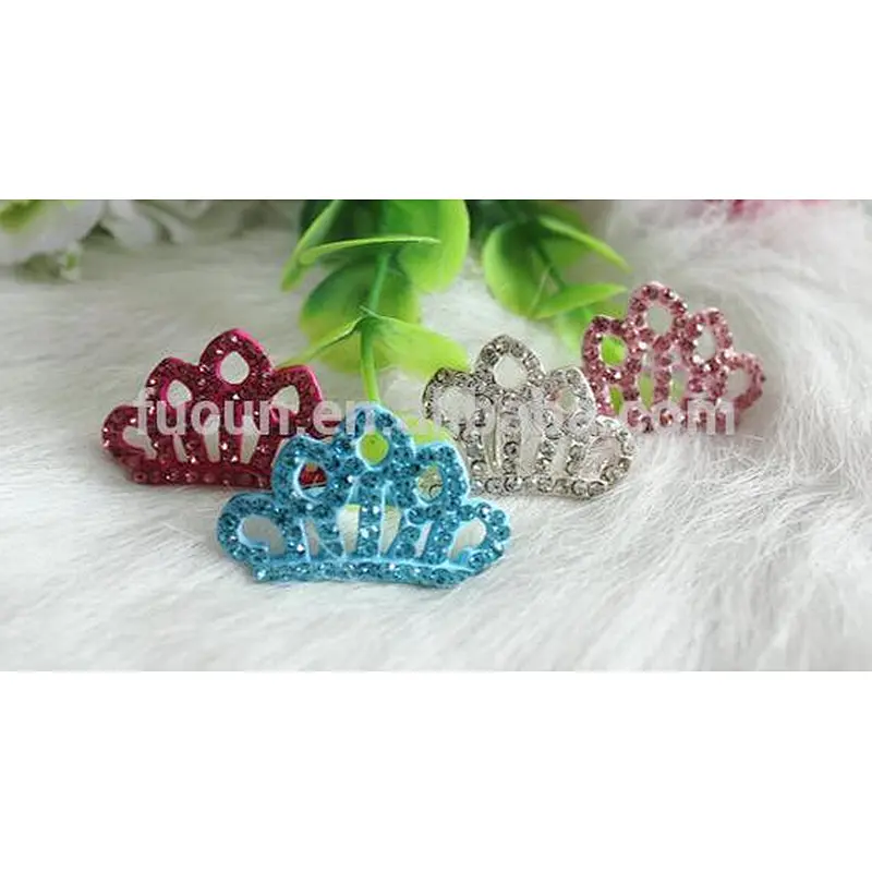 bulk wholesale small crystal crown rhinestone buttons used clothing