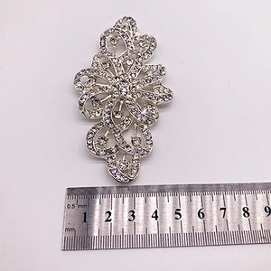 manufacturer wholesale flat back large crystal rhinestone brooch