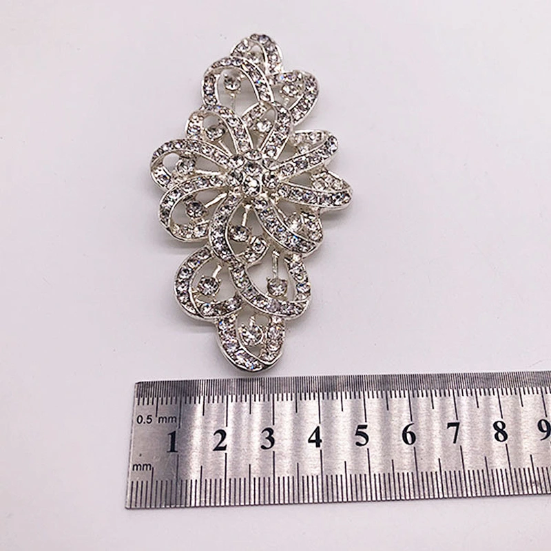 manufacturer wholesale flat back large crystal rhinestone brooch