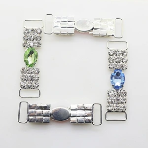 2018 Jewelry Glass Rhinestone Bikini Buckle/Bikini Connector For Swimsuit Decoration