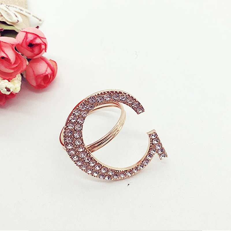 sparkle Metal wedding supplies rhinestones napkin ring for decoration