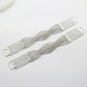 New style diamante crystal rhinestone bikini connector for swimwear