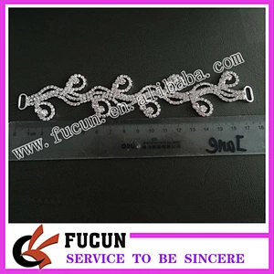 beautiful fashion crystal diamond rhinestone buckles connector for bikini accessories