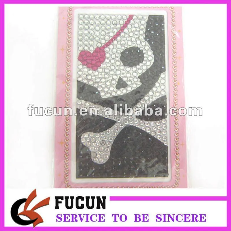 Fashion Acrylic Mobile Phone Sticker /Cellphone sticker