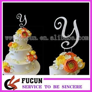 Large GOLD Monogram Letter Y Cake Topper in rhinestones snowflakes wedding cake topper birthday Bling cake topper