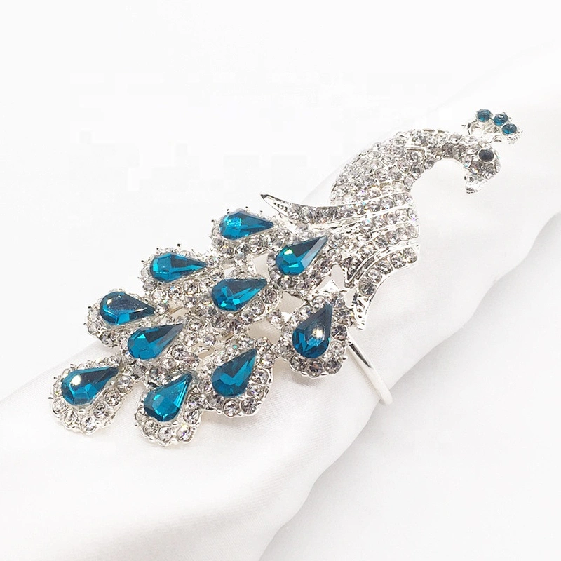 Wrap Serviette Holder Wedding Banquet Party Peacock Shaped Napkin Ring For Dinner Table Decoration