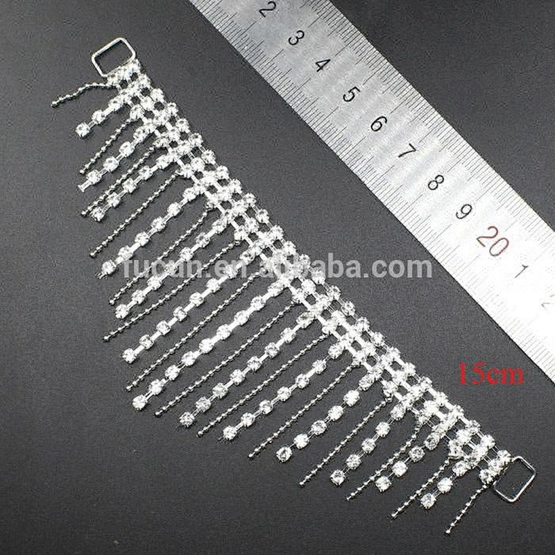 new arrival metal bead swing rhinestone bikini connector