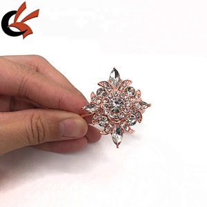 hiqh quality fashion wedding table decor bling supplies rose gold napkin ring