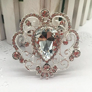 Sparkly Bridal Crystal Diamante Brooch For Wedding Invitation decoration