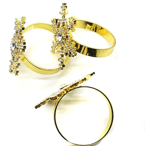 wholesale crystal rhinestone snowflake napkin ring