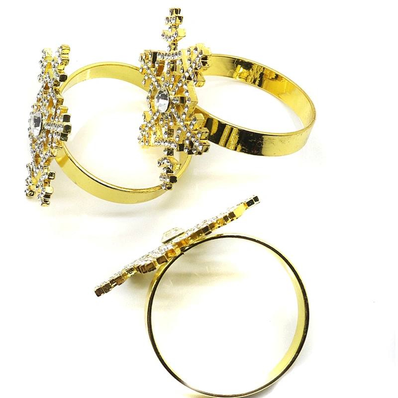 wholesale crystal rhinestone snowflake napkin ring