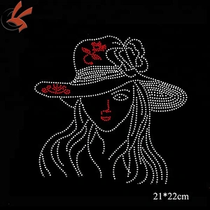 hot fix rhinestone motif for t-shirt decoration