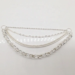 NEW Fashion Style Droop Silver Metal Jewelry Stainless Alloy Rhinestone Bikini Connector