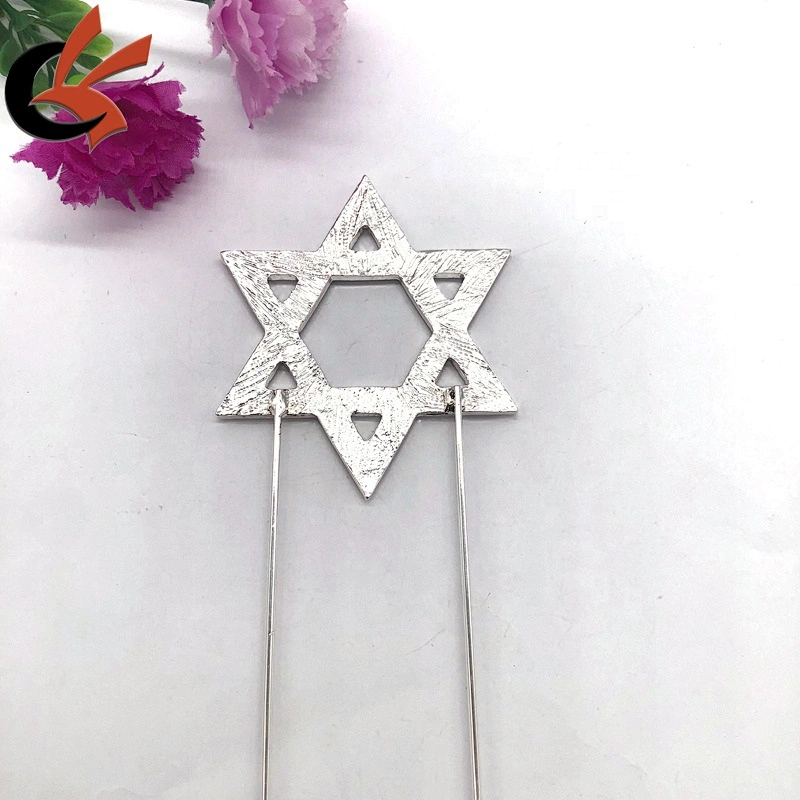 New arrival Hexagonal star shape crystal rhinestone cake topper