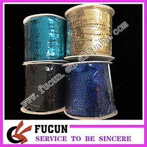China Factory Wholesale bulk fabric loose PVC,PET sequins roll for garment